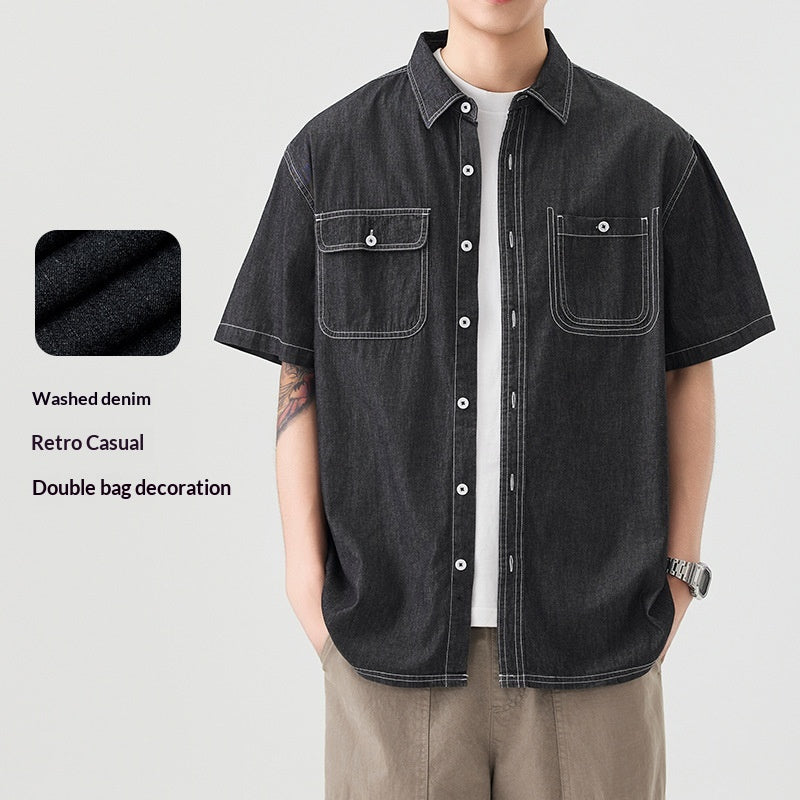 Herren Jeanshemd Slim-Fit – Ansicht 6