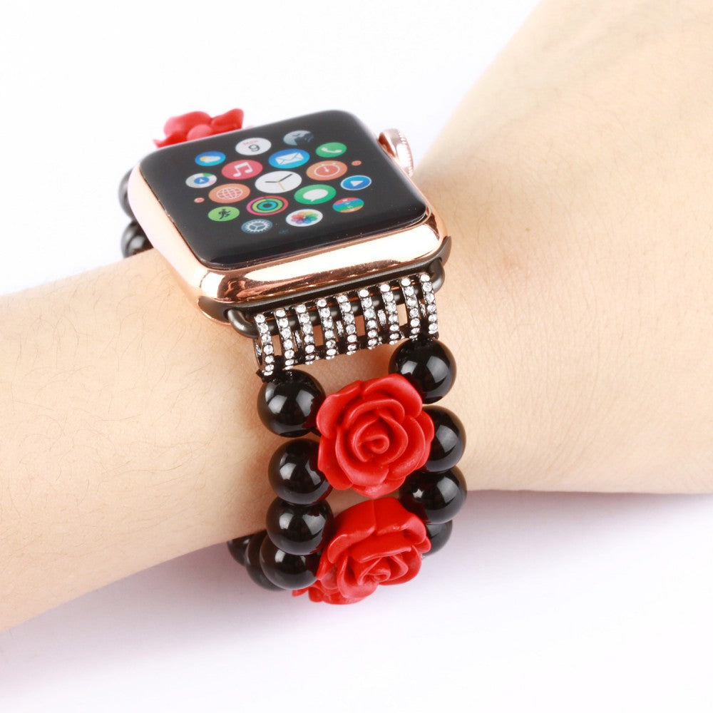 Schwarzes Onyx-Uhrenarmband für Apple Watch – Bild 3 | LuxeStyle