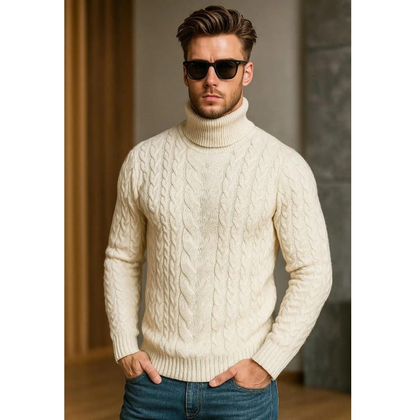 Herren Strickpulli Plusgrößen