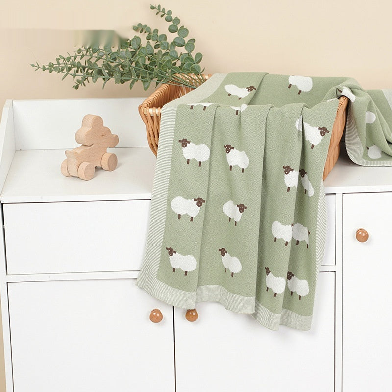 Alpaka Strickdecke für Babys