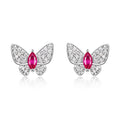 LuxeStyle Schmetterling-Ohrstecker «Marquise» · 925 Silber – Bild 7 – LuxeStyle Schweiz