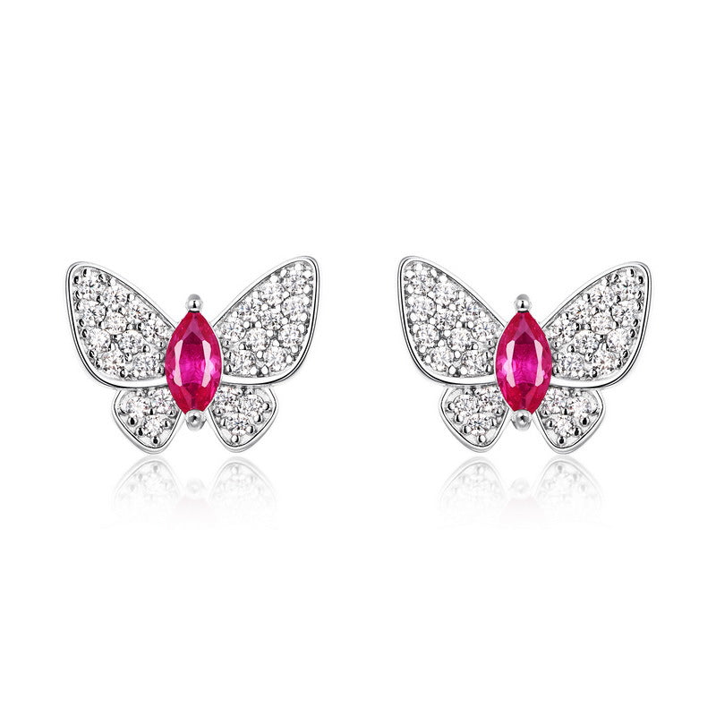 LuxeStyle Schmetterling-Ohrstecker «Marquise» · 925 Silber – Bild 7 – LuxeStyle Schweiz
