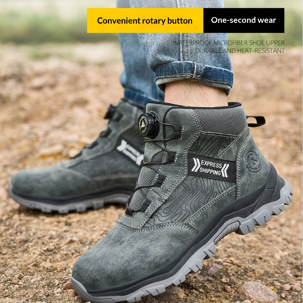 Sicherheitsschuhe Low-Top, Mikrofaserleder – Bild 3 | LuxeStyle