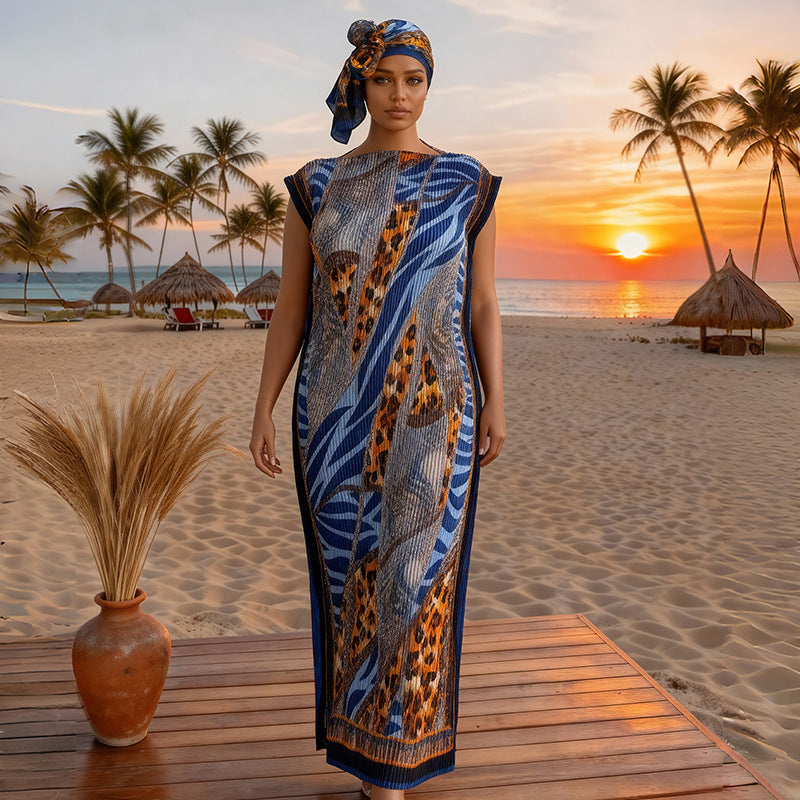 Seidenkleid mit Sonnenschutz-Schal, 2-teiliges Set – Bild 19 | LuxeStyle