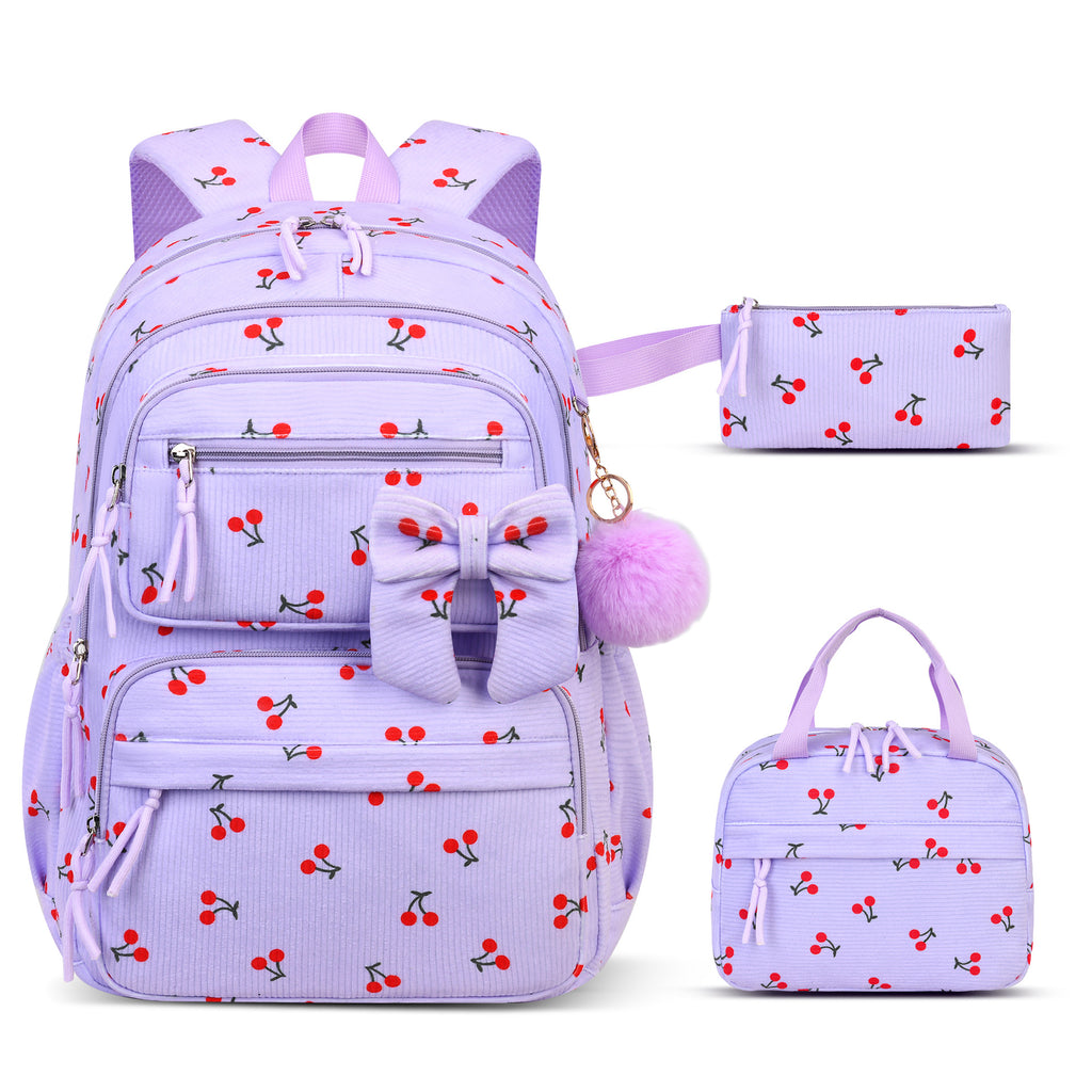 Corduroy-Rucksack-Set