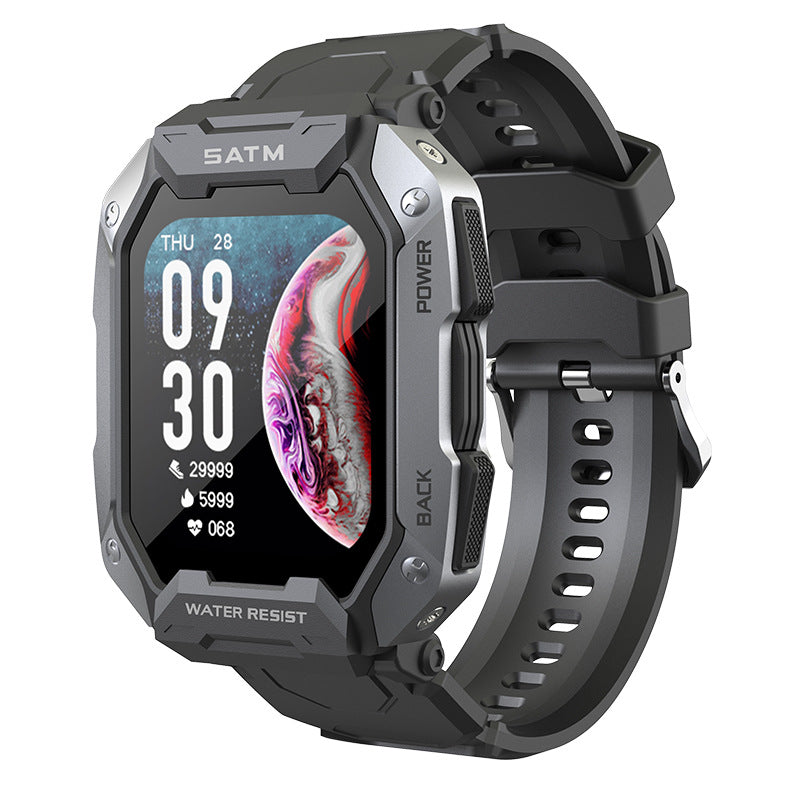 Smartwatch mit Silikonarmband für Freizeit | LuxeStyle