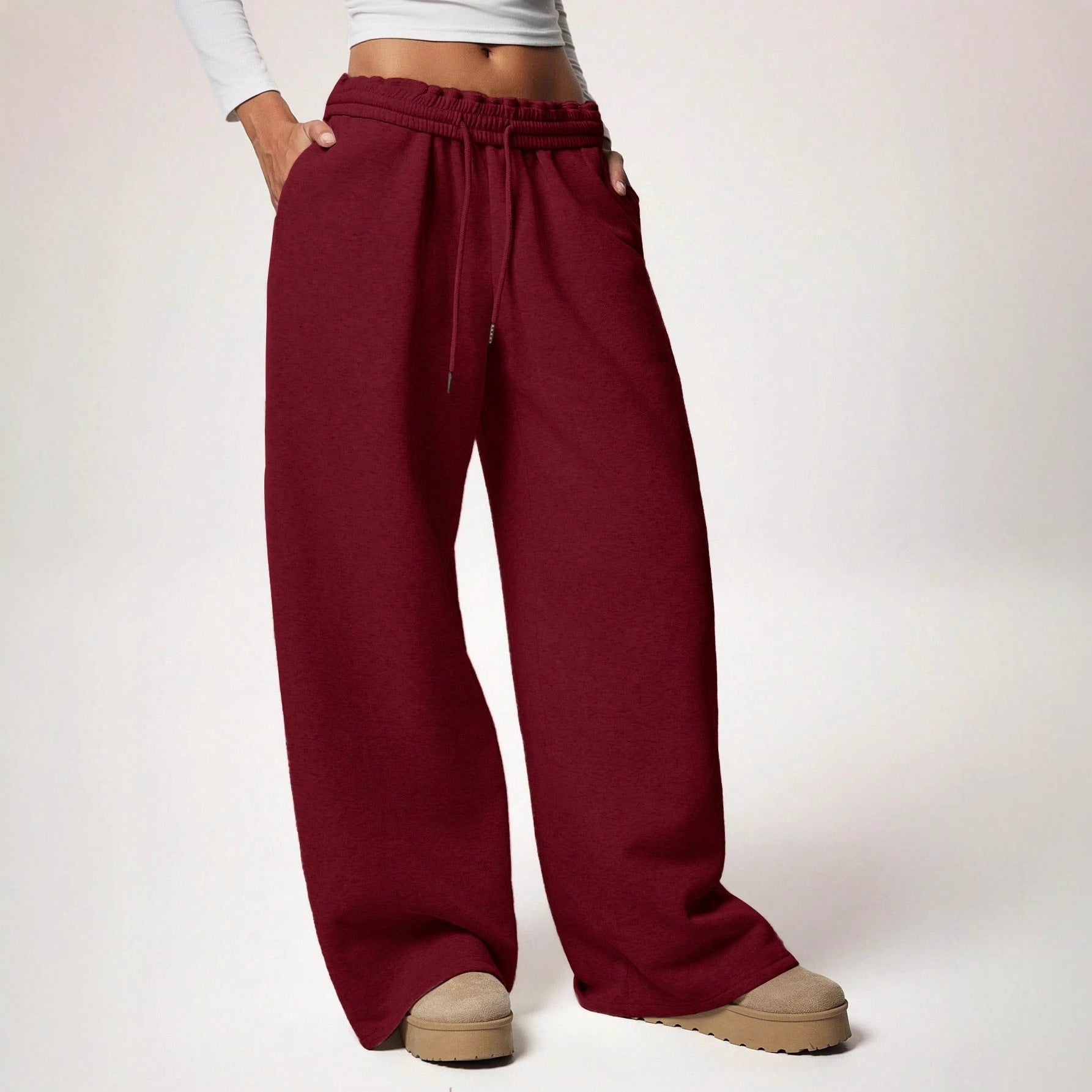 Cordhose im Loose Fit mit weitem Bein