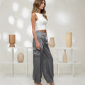 Satin Cargo Hose für Damen im Western-Stil