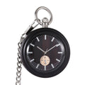 Holz-Taschenuhr mit rauer Kette