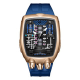 Farbe: Roségold blau Band