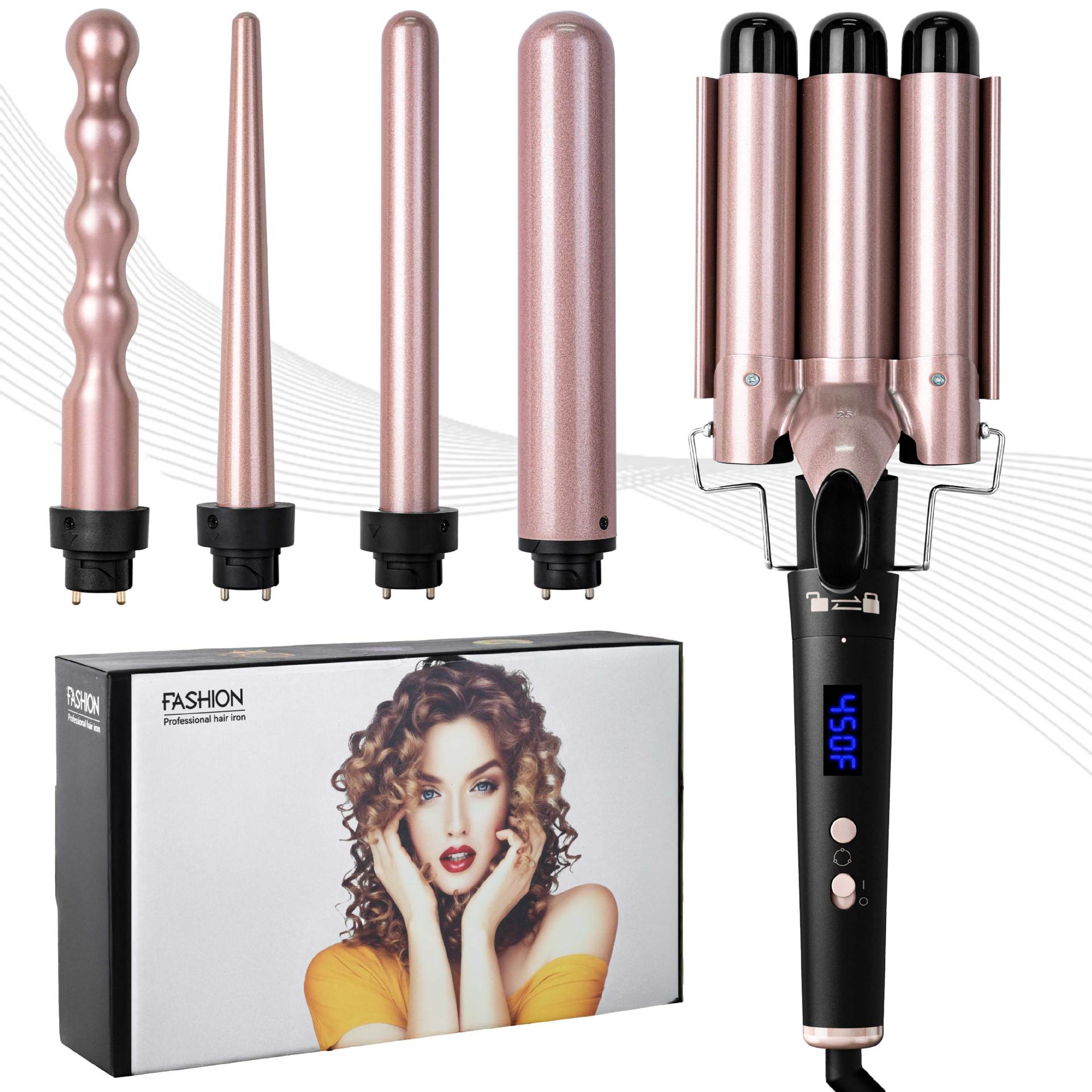 Tubular Haarwickler 5-in-1 mit Negativ-Ionen