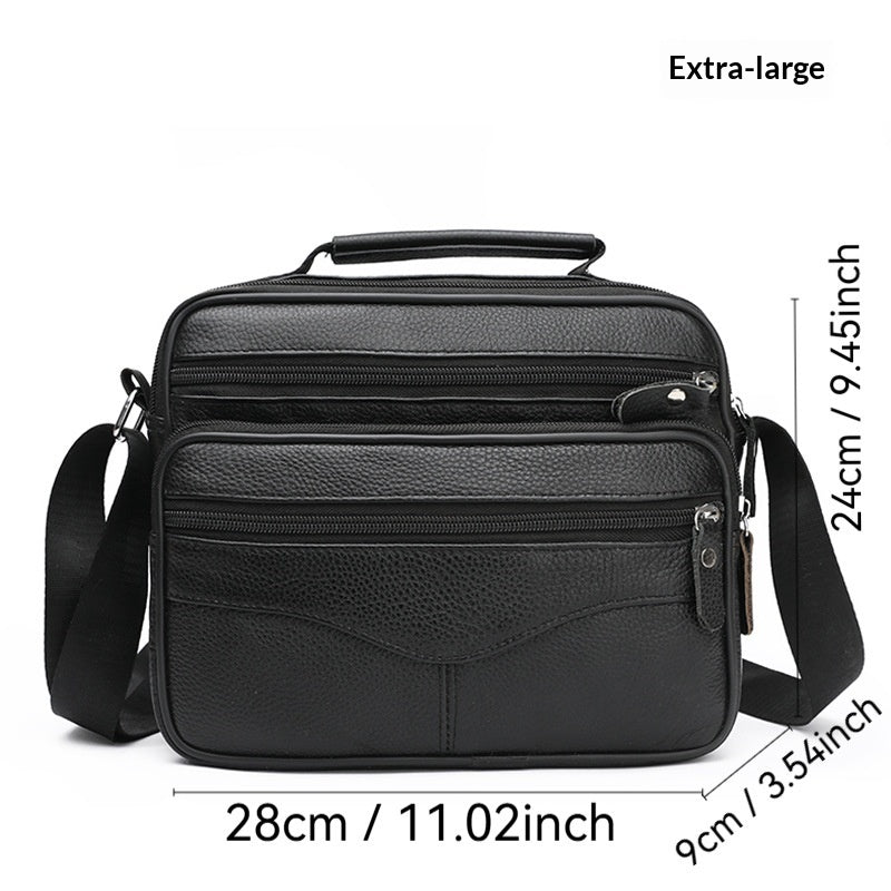 Leder Business Aktentasche Ein-Schulter 21×17×9 cm – Bild 7 | LuxeStyle