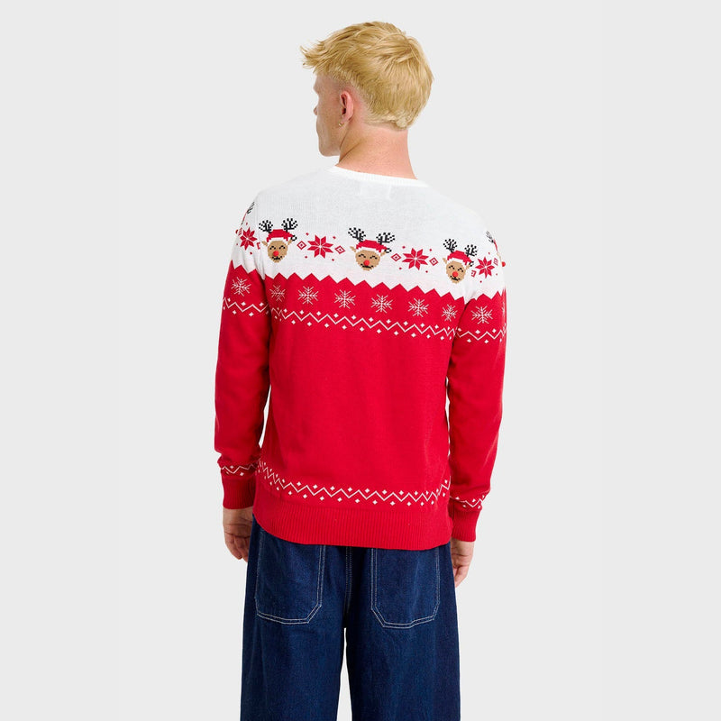 Jacquard Christmas Pullover für Herren