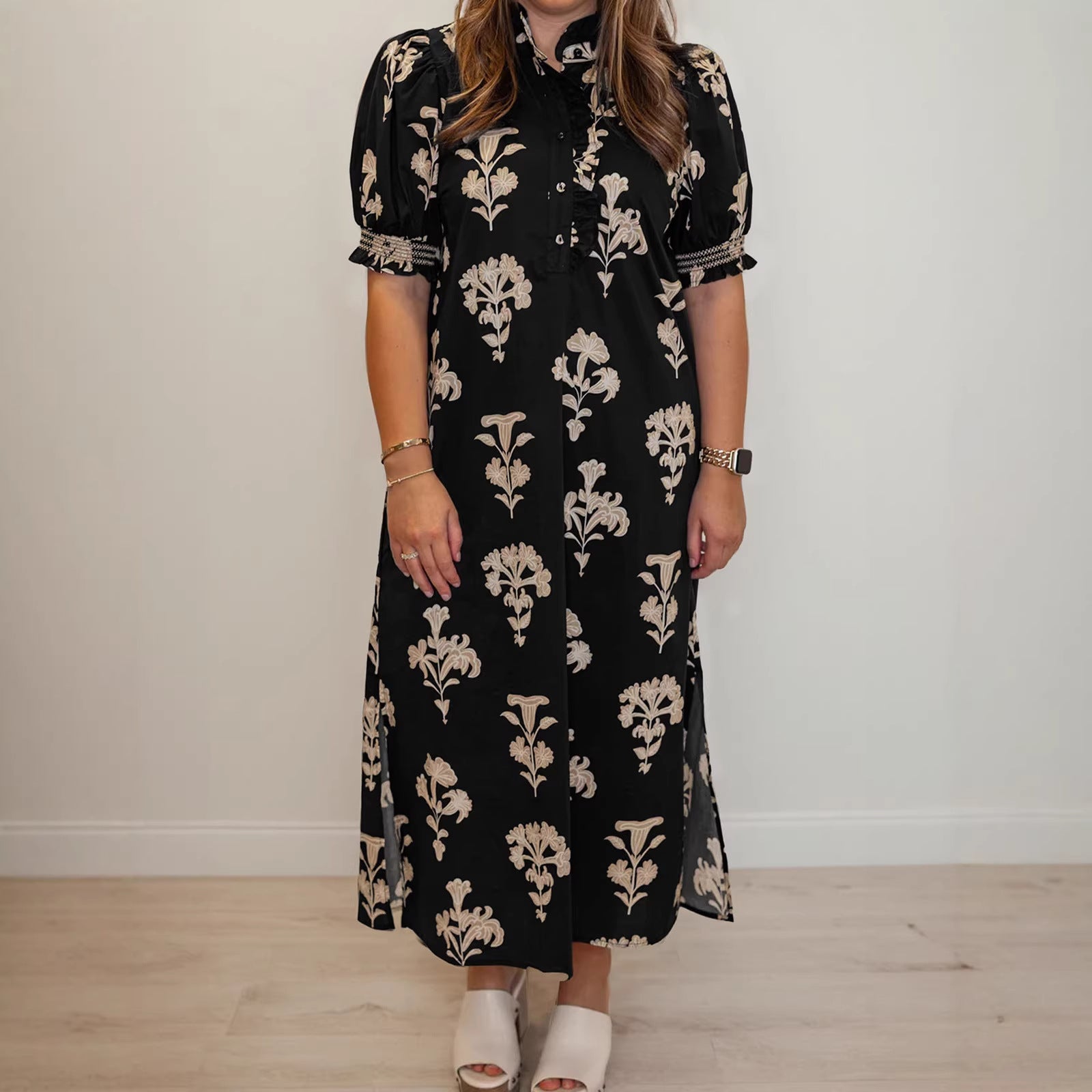 Maxikleid mit Blumenmuster