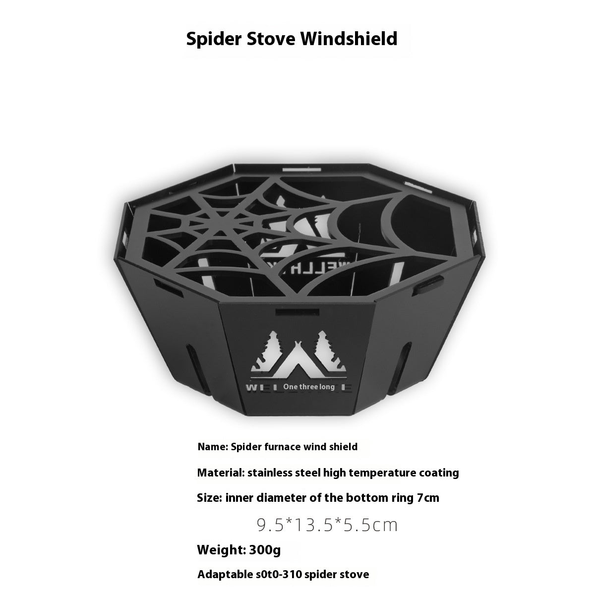 Blackened Spider Campingkocher, faltbar