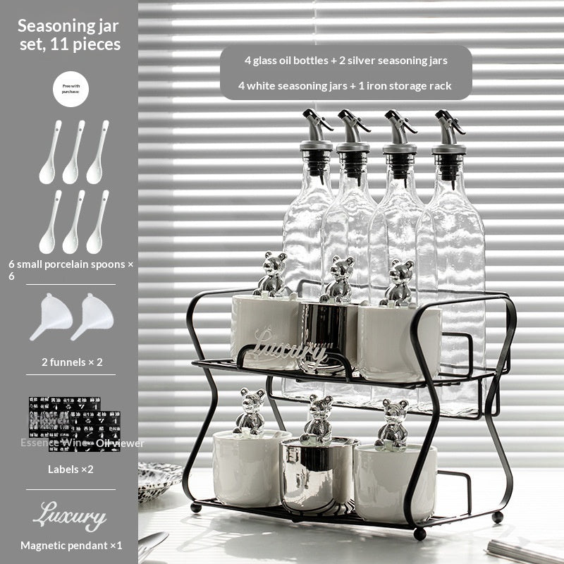 Keramik Gewürzgläser-Set – Bild 5 | LuxeStyle