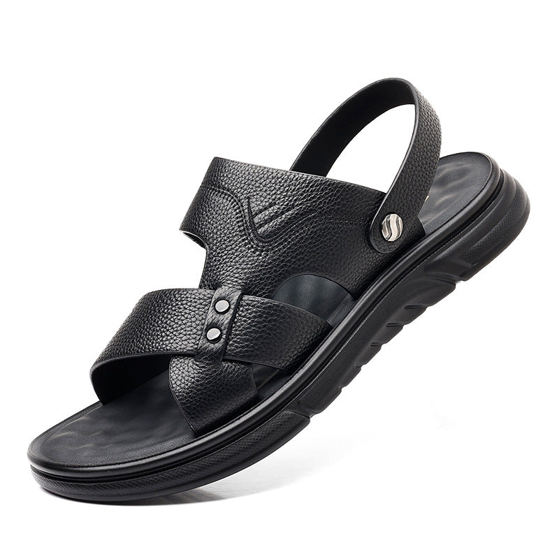 Herren Leder-Strandschuhe atmungsaktiv