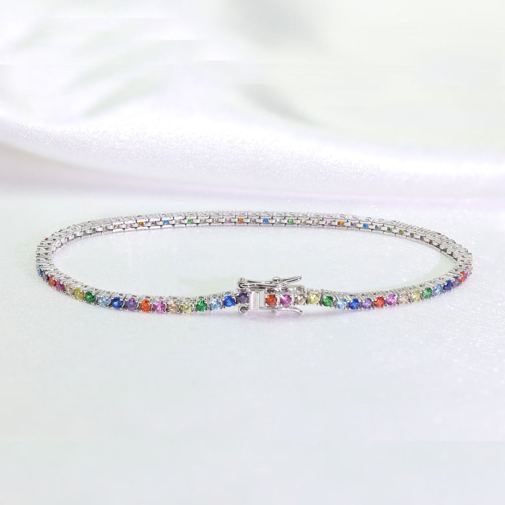 Tennis-Armband mit Zirkonia-Steinen
