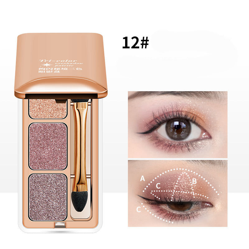 Lidschatten-Set mit drei schimmernden Farben – Bild 3 | LuxeStyle