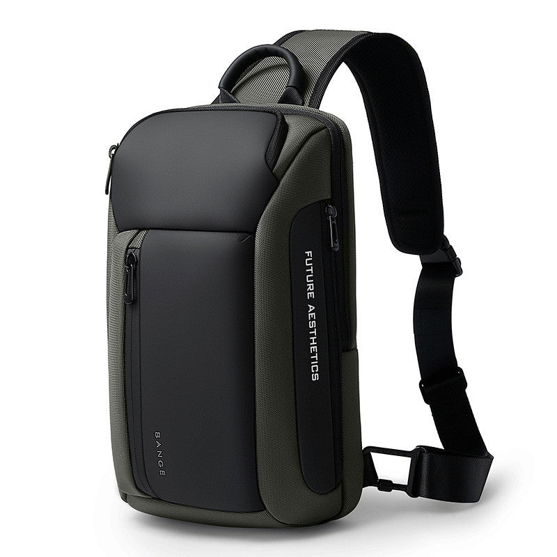 Brusttasche aus Oxford-Stoff – Blau, Schwarz, Rot, Grün, Grau – Bild 2 | LuxeStyle