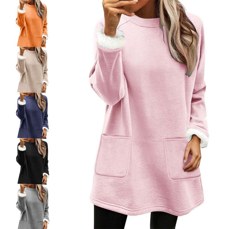 Bequem Fit Fleecefutter Hoodie mit Taschen – Bild 1 | LuxeStyle