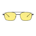 Quadratische Doppelsteg-Sonnenbrille aus Metall