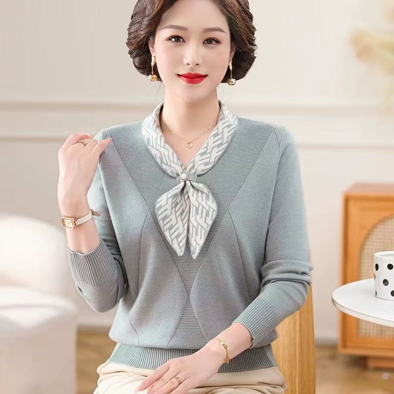 Geometrisches Pullover-Sweater