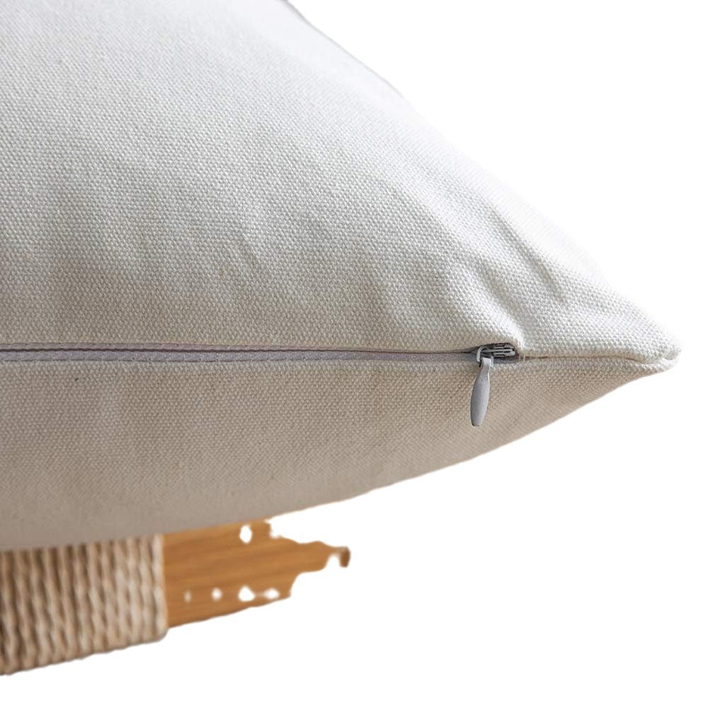 Sofa-Kissenbezug aus Baumwolle und PU-Leder – Bild 3 | LuxeStyle