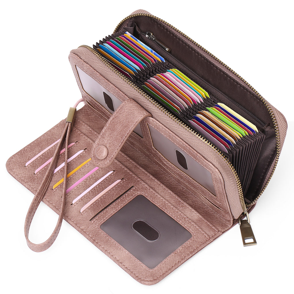 Erweiterbarer Kartenhalter Damen Langwallet – Bild 16 | LuxeStyle