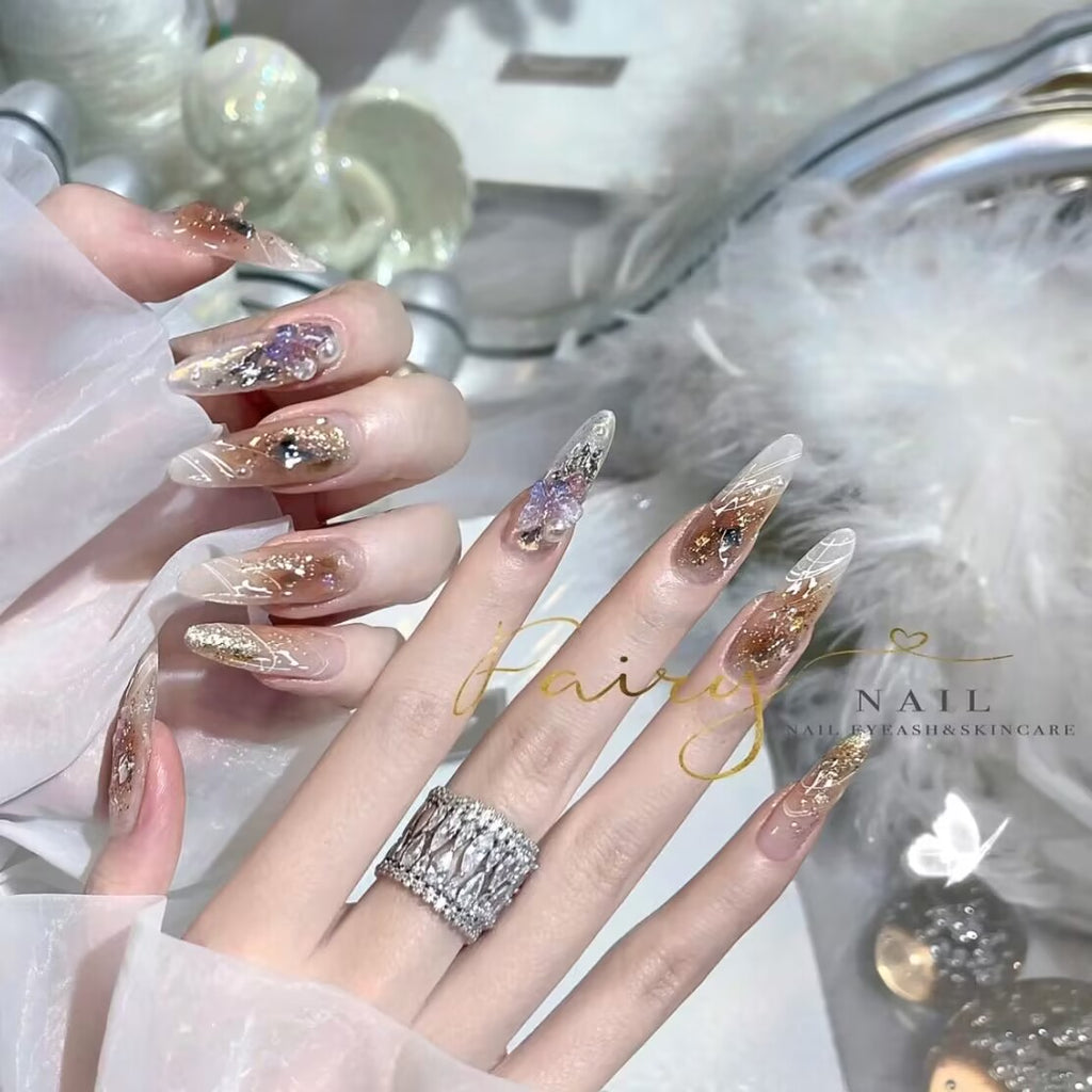 Handgemachte abnehmbare Mandel-Nagelsticker – Bild 7 | LuxeStyle