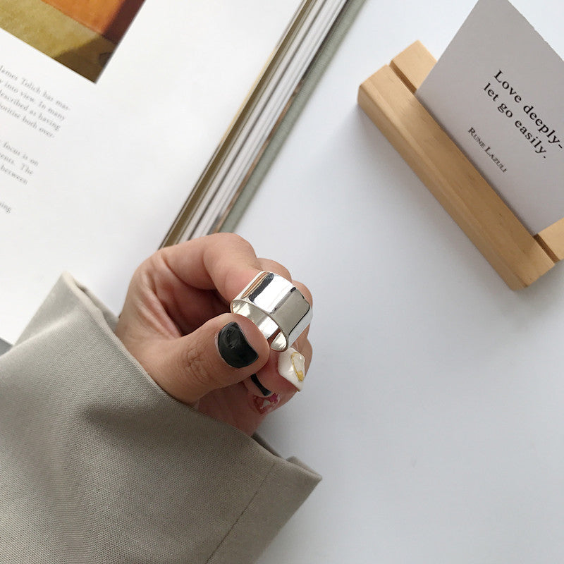 S925 Sterling Silber Ring, schlicht & verstellbar – Bild 4 | LuxeStyle