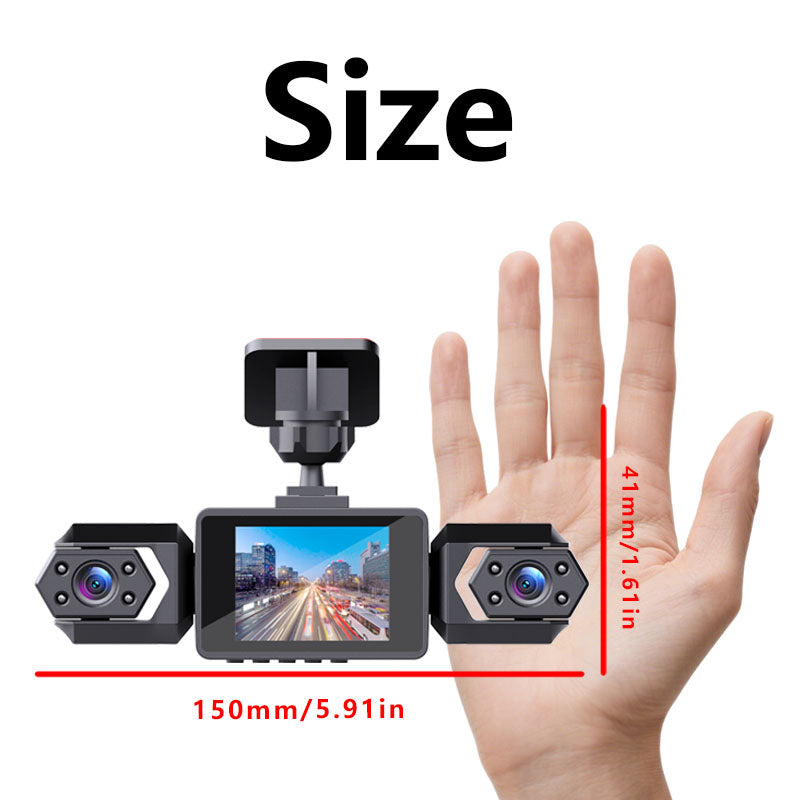 1080P Autorekorder mit 4 Linsen und Nachtsicht