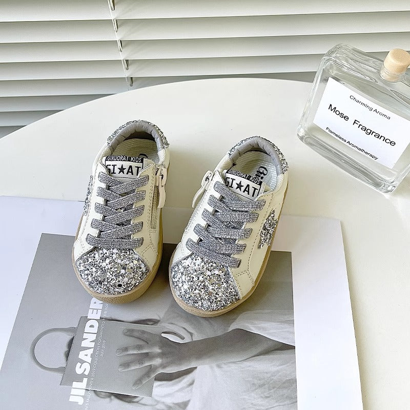 Baby Lauflernschuhe mit Pailletten