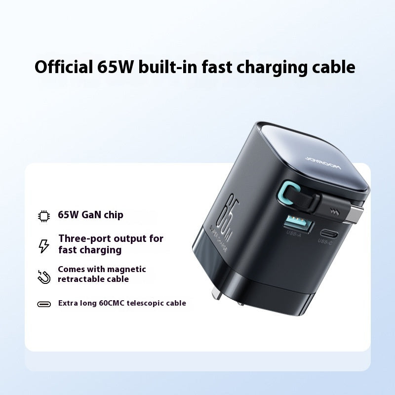 65W Fast Charge Telescopic Type-C Line Charger