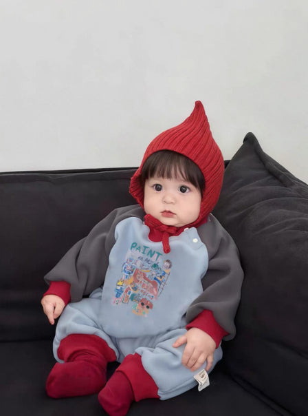 Color-Block Raglan Hoodie für Eltern und Kinder