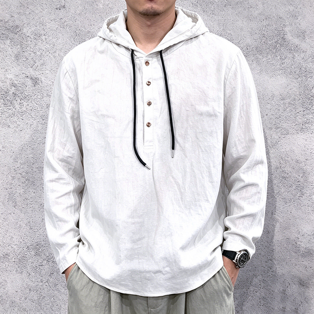 Herren Langarmshirt mit Kapuze – Bild 11 | LuxeStyle
