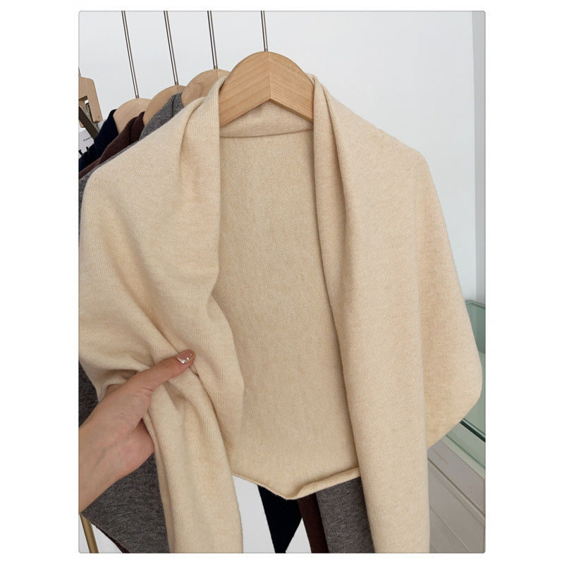 Schal aus 100 % Wolle – einfarbig – Bild 14 | LuxeStyle
