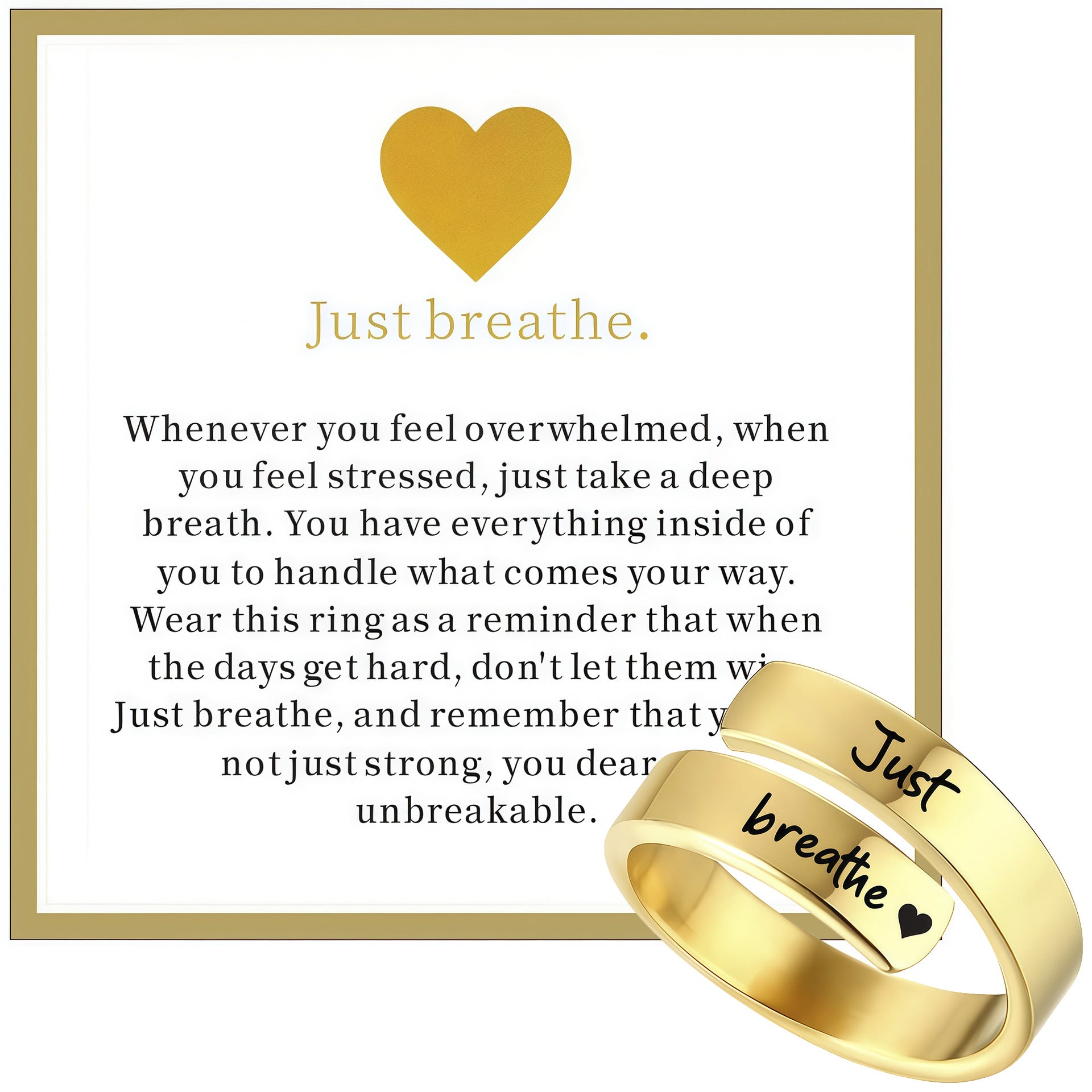 Just Breathe Ring für Damen