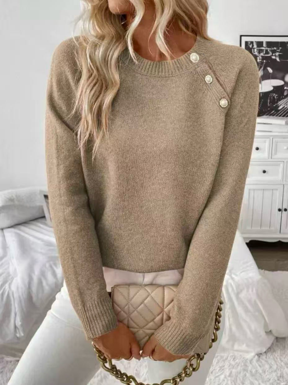 Strickpullover mit Rundhals und Relaxed Fit – Bild 6 | LuxeStyle