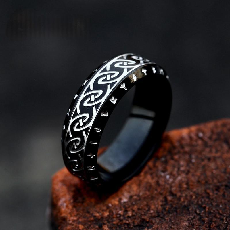 Eleganter Unisex-Ring aus Titanstahl