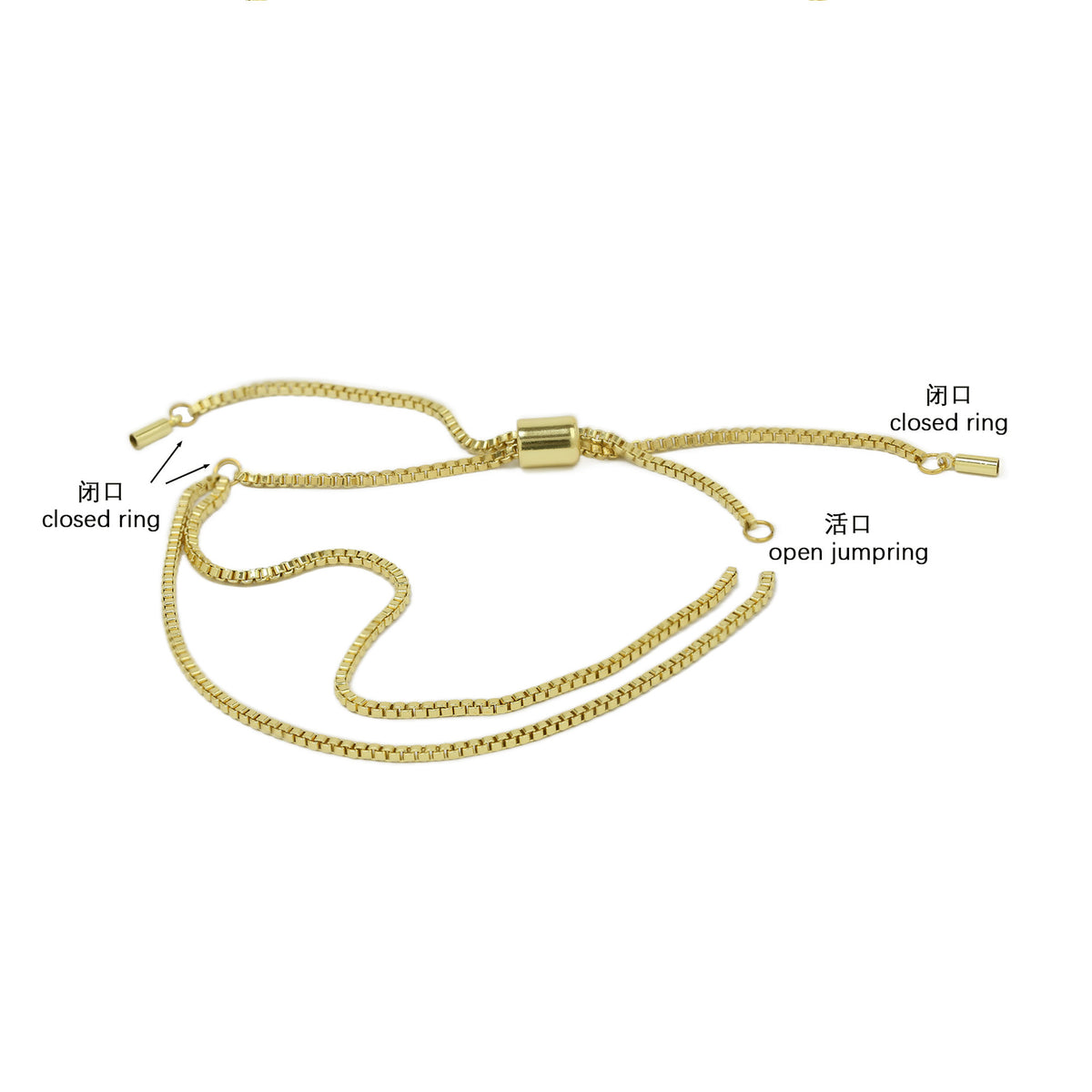 Mini Bubble-Armband – Kupfer, vergoldet – Bild 6 | LuxeStyle