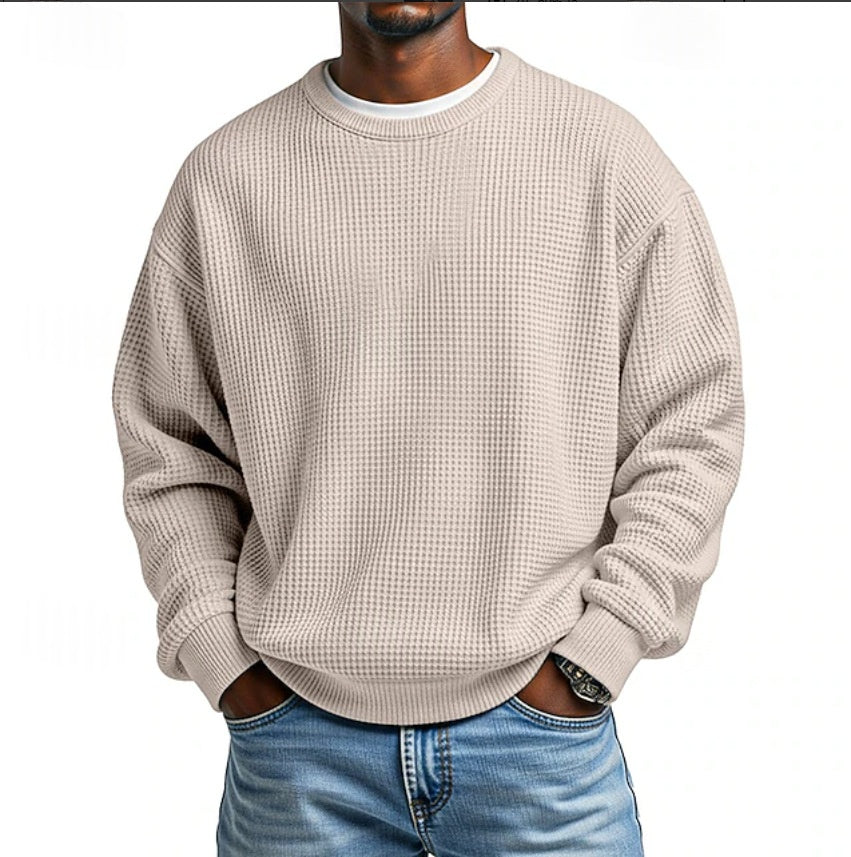 Relaxed Fit Pullover für Männer in 100% Polyester – Bild 3 | LuxeStyle