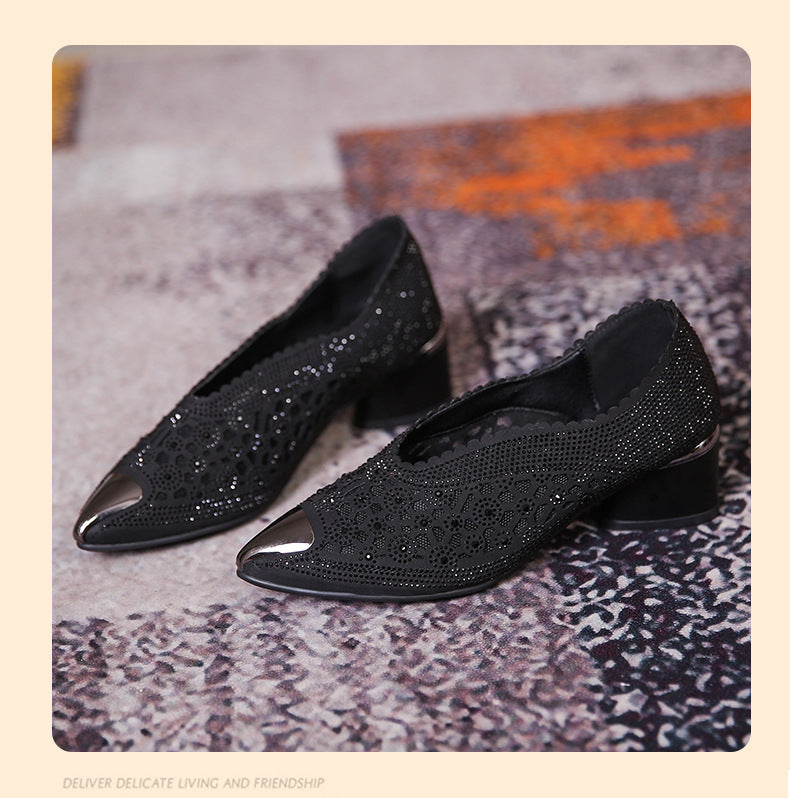 Pumps mit Mesh & Strass – Bild 6 | LuxeStyle