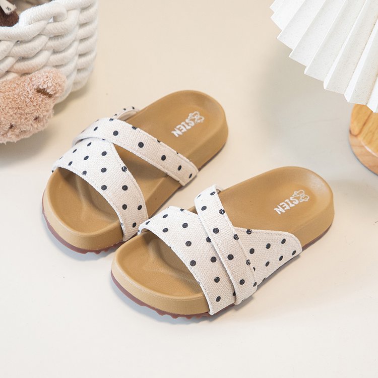 Mädchen Flip Flops mit Polka Dots