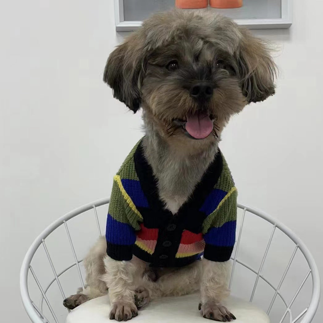 Cardigan-Strickpullover für Hund und Katze – Bild 4 | LuxeStyle