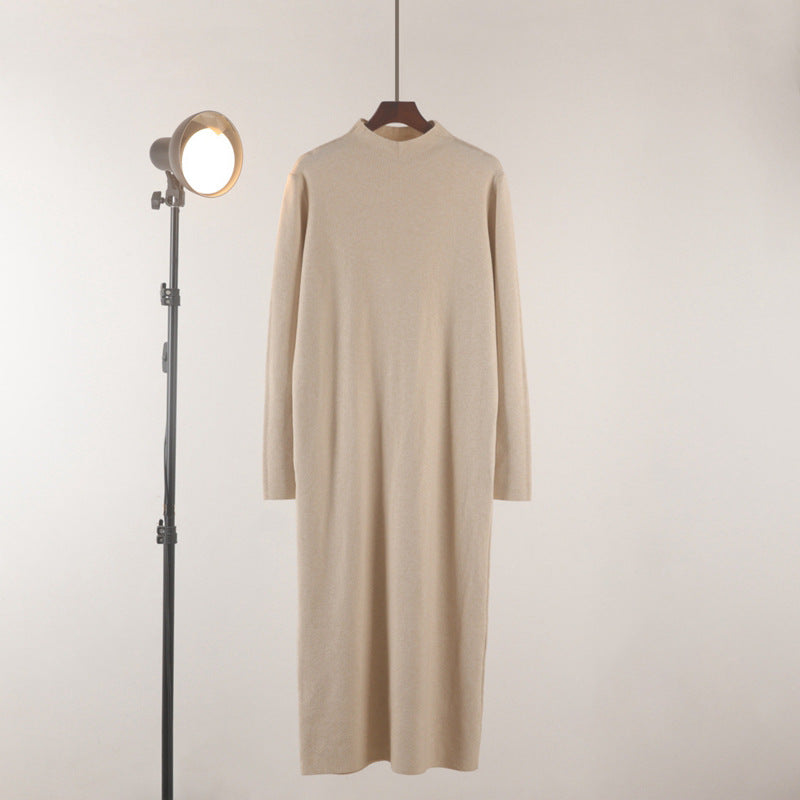 Warmes, halbhochausschn. Strickkleid