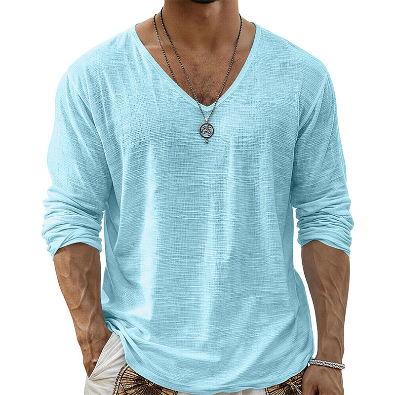 Loose-fit Baumwoll-Leinen Basis-Top – Bild 8 | LuxeStyle