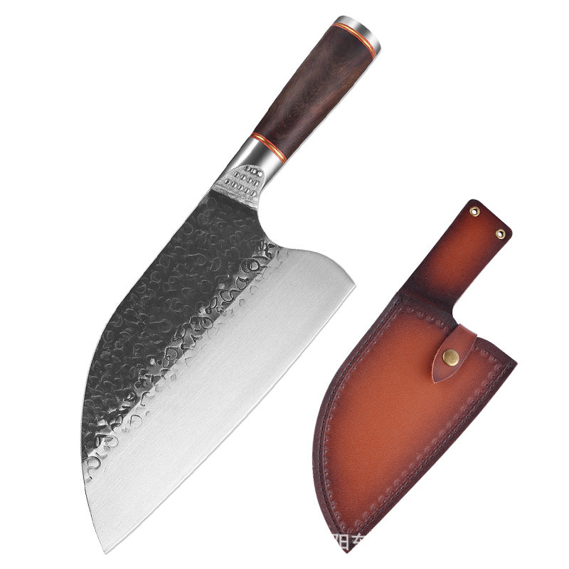 Geschmiedetes Edelstahl-Hackmesser mit Hammerschlag