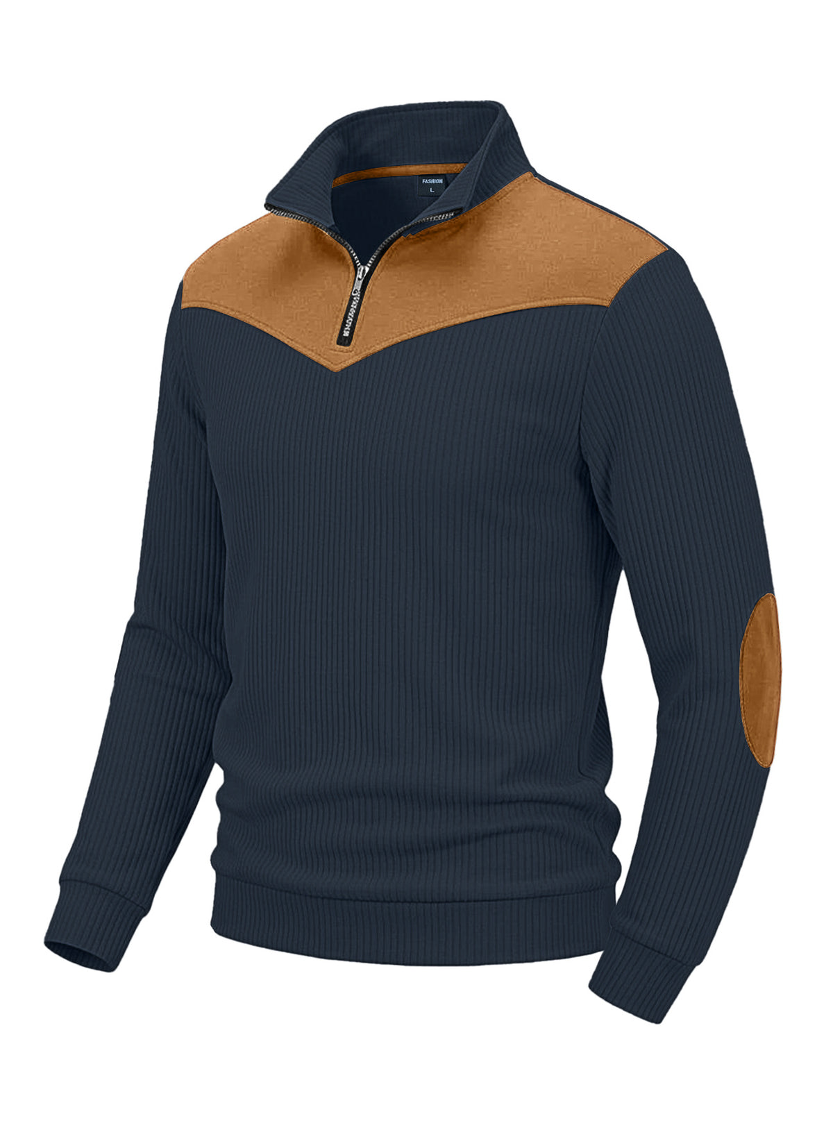 Herren Stehkragen-Sweatshirt Langarm – Bild 8 | LuxeStyle