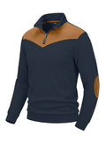 Herren Stehkragen-Sweatshirt Langarm – Bild 10 | LuxeStyle